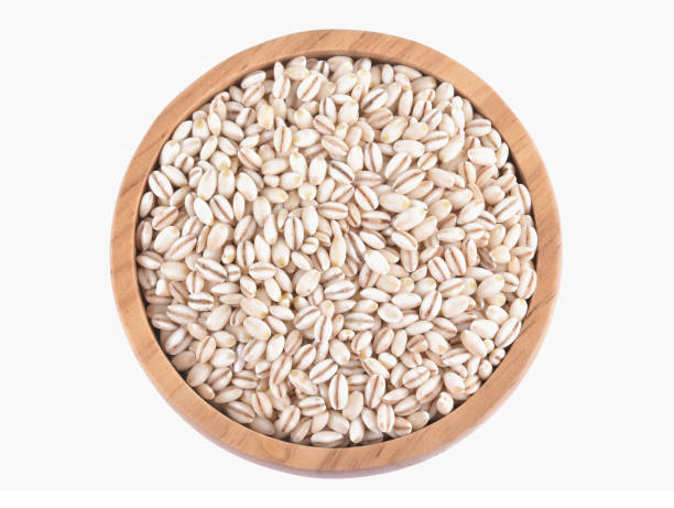 istock Heap of pearl barley isolated on white 1501053052