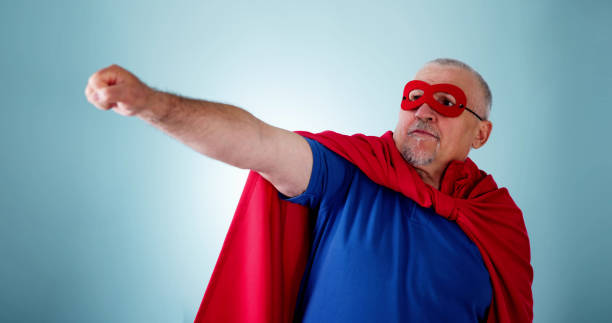 istock Unusual Funny Superhero. Cartoon Character 1501054670