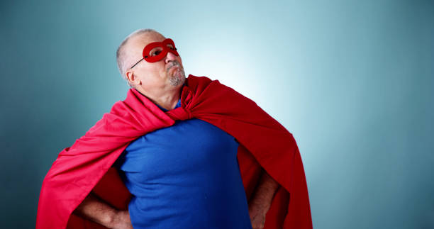 istock Unusual Funny Superhero. Cartoon Character 1501054671
