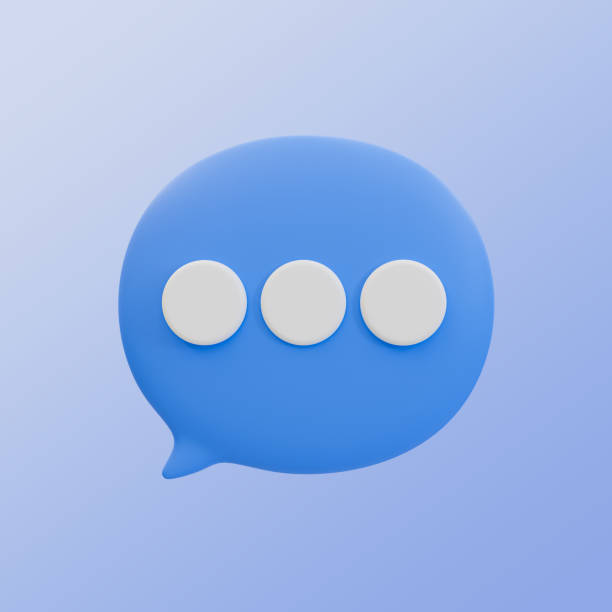 istock 3d minimal communication icon. online social media chatting. online message sending. chat icon. 3d illustration. 1501059955