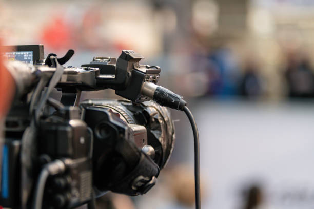 istock Camera Recording at Trade Show 1501060139