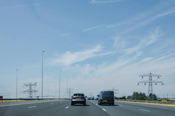 istock Two cars on a highway in the Netherlands 1501061685