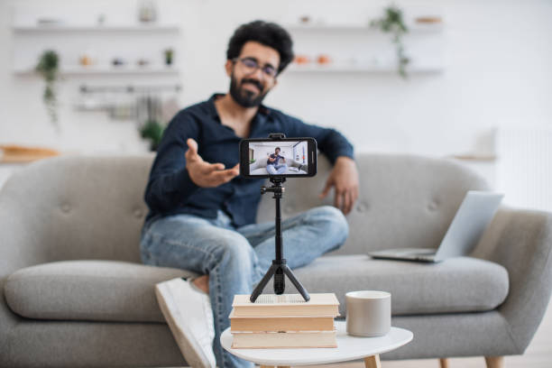 istock Positive influencer have broadcast on modern smartphone 1501063309