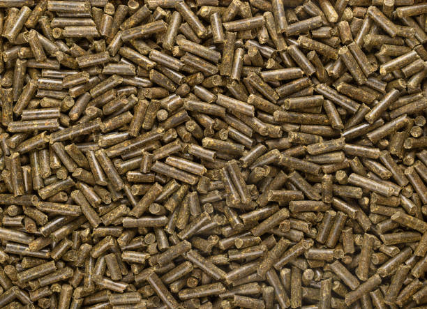 istock Vegan organic fertilizer pellets, naturally processed meadow clover 1501071426