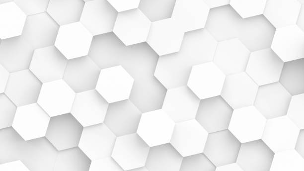 istock White hexagons geometric background, minimal honeycomb pattern wallpaper. 1501074248