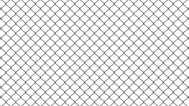 Vector illustration of Realistic seamless metal mesh texture, vector illustration.