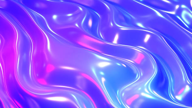 istock Purple blue plastic shiny background, latex glossy texture pattern wallpaper. 1501074374