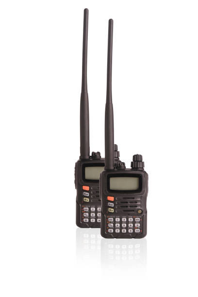 istock two walkie talkie, isolate on white, radio transmitter manual, black, new, portable, professional adult 1501077800