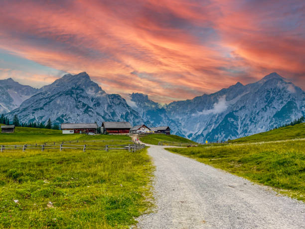 istock View of the Karwendel mountains in Austria 1501085727