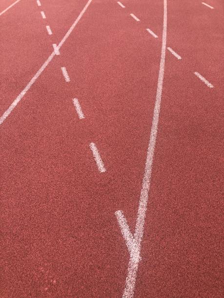 istock Jogging track athletic sport outdoor stadium 1501120716