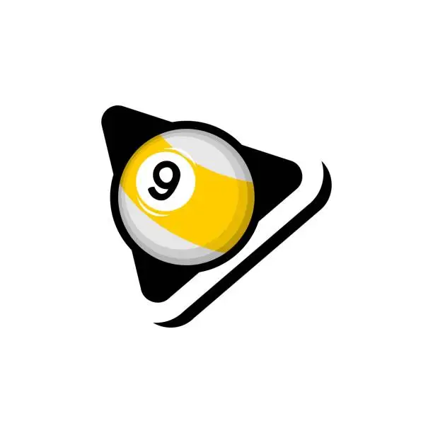 Vector illustration of Billiard ball