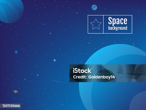 istock Vector illustration space background flat, great design for any purposes. Black background. Decoration illustration. Wallpaper shape. Gradient color. Minimal abstract wallpaper concept. 1501130666