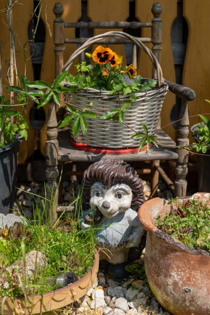 istock a decorative small chair in a garden 1501130998