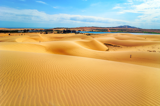 Sand dunes of Bazaruto Island, Mozambique.