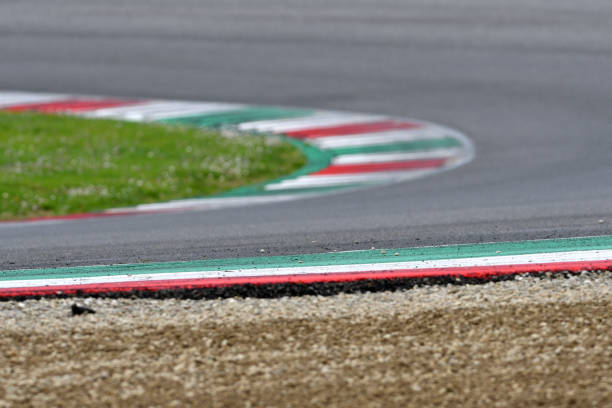 istock colored curbs on a racing track 1501136289