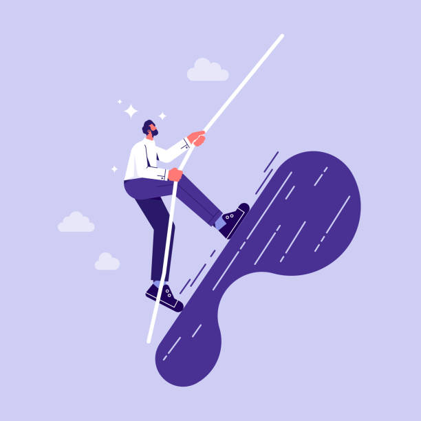 istock Climb the path to success and achievement the goal concept 1501137883