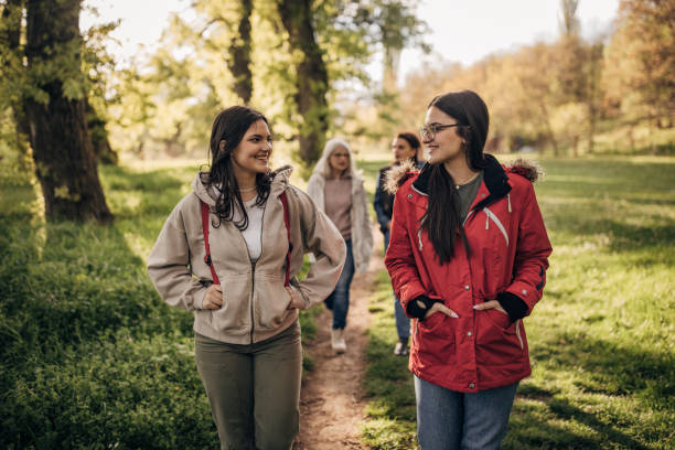 istock Family taking a walk in nature 1501141828