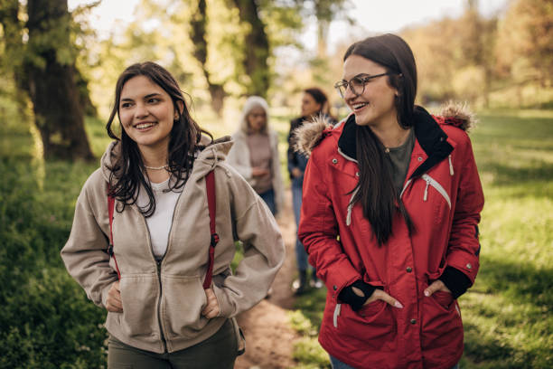 istock Family taking a walk in nature 1501142139
