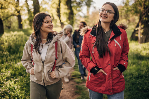 istock Family taking a walk in nature 1501142327