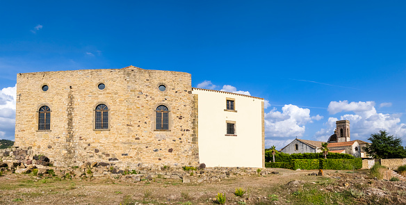 The Zapata Palace, built in the 17th century over a Nuragic settlement, was restored to become the site of an archeology, history and ethnography museum complex, inaugurated on 29 July 2006 (5 shots stitched)