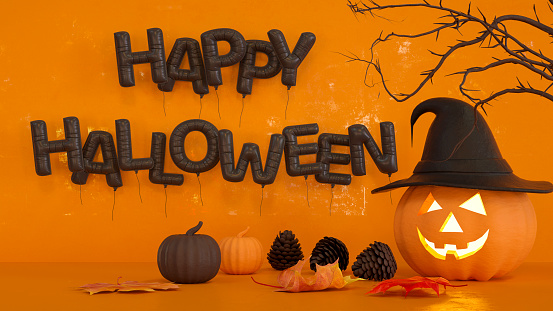 Various fresh ripe pumpkins as background, top view. Holiday decoration