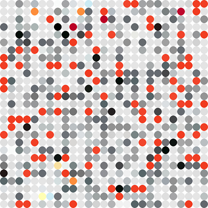 Vector colors polka dots pixelated textured abstract background