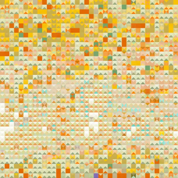 Vector illustration of Vector colors mosaic pixelated geometric textured abstract backgrounds