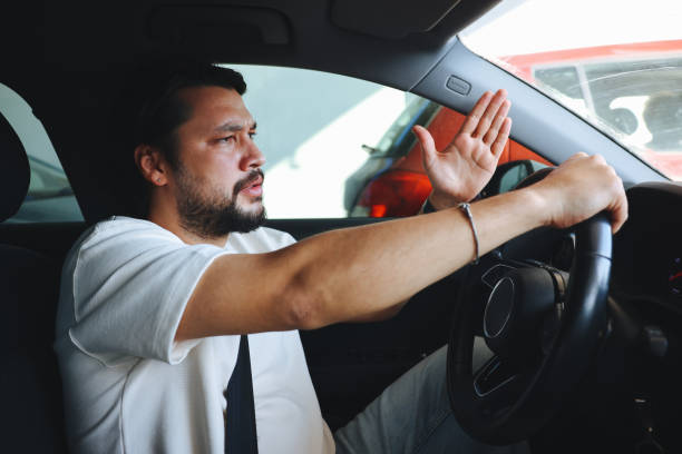 istock Young man getting angry on the road 1501152452