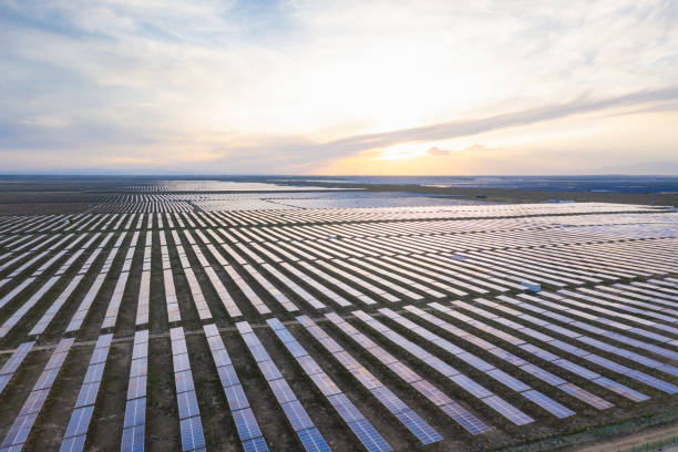 istock Solar power plant at sunset 1501156654