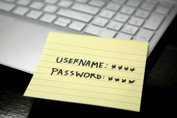 istock Username and password handwritten on paper sticky note; password reset, cyber security and data protection concept 1501157252