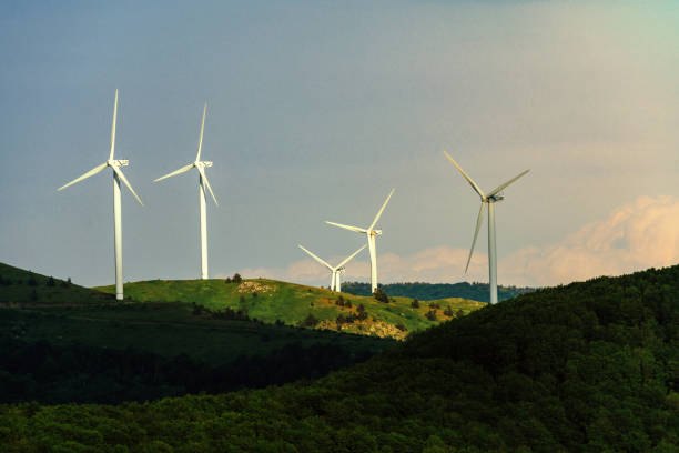 istock Large wind farm in the mountains 1501160739