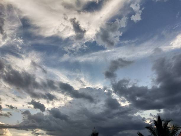 istock Dark Rainy clouds visible int the great Artistic form in the sky 1501164313