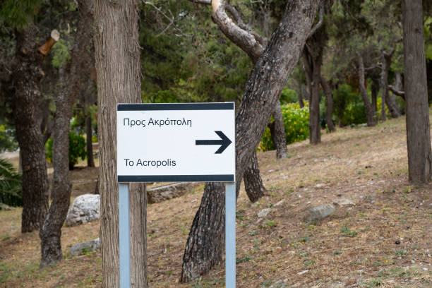 istock A Sign Pointing to the Acropolis in Athens 1501167357
