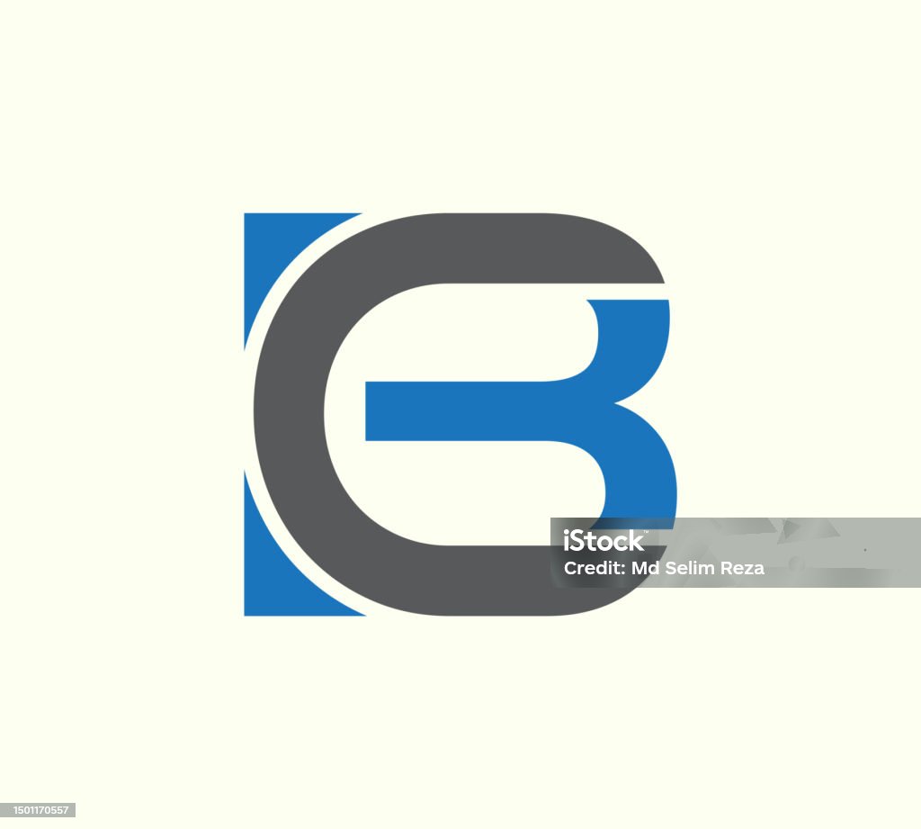 Bc Blue Lettering Bc Alphabet Logo Design Vector Stock Illustration - Download Image Now ...