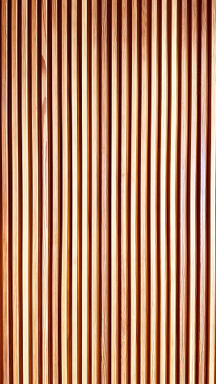 Striped wooden wall