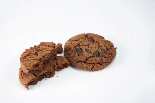 cookies on isolated white background