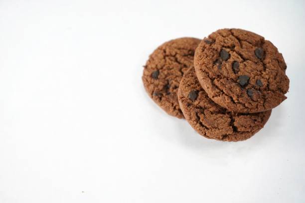cookies on isolated white background
