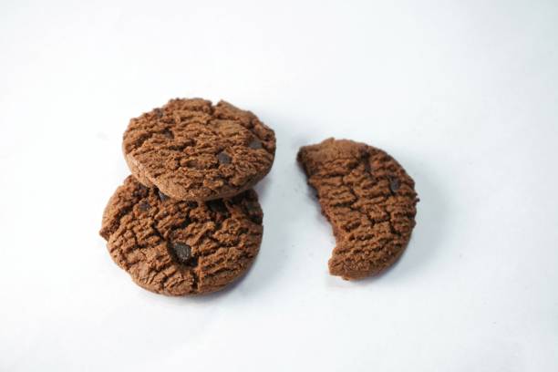 cookies on isolated white background