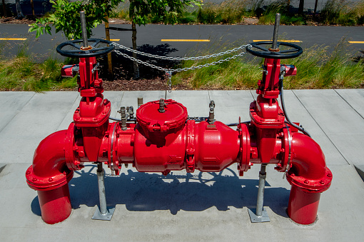 Back flow preventer for fire sprinkler controls.