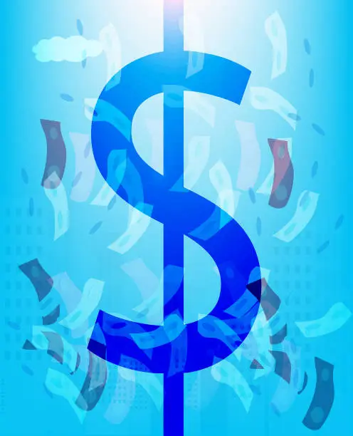 Vector illustration of dollar