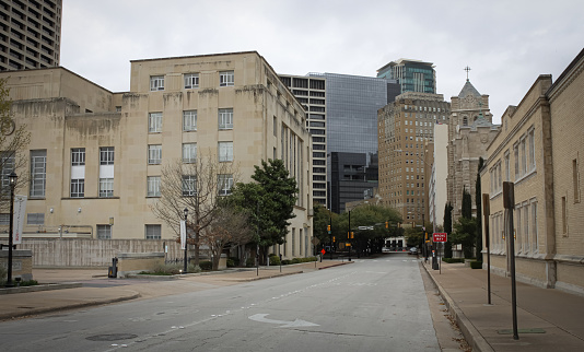 A view of the buildings in downtown Fort Worth, Texas