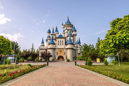 fairy tale castle in sazova park,Eskişehir,Turkey