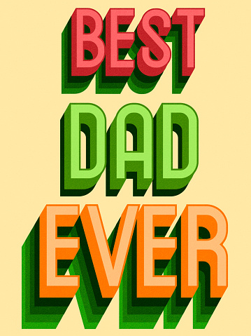 Poster design of Fathers day holiday illustration.