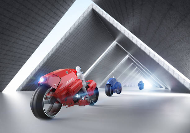 istock Leadership concept with robot move faster than others 1501242272