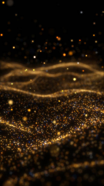 istock Glitter light gold particles, isolated transparent background. 1501247066