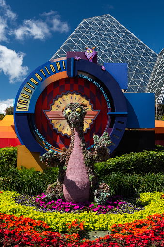 Topiary at Walt Disney Worlds EPCOT Park during the 2023 Flower and Garden Festival.