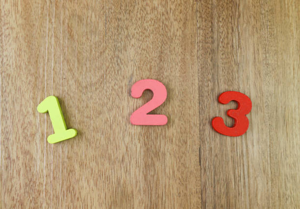 istock Number one, two and three on the wooden background 1501249406