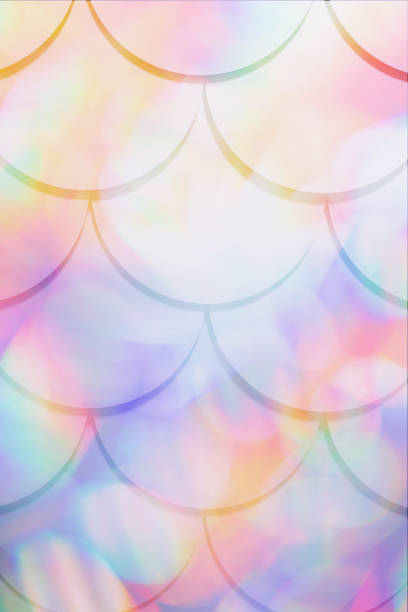 3d render of beautiful Mermaid fish scale background for your creative project