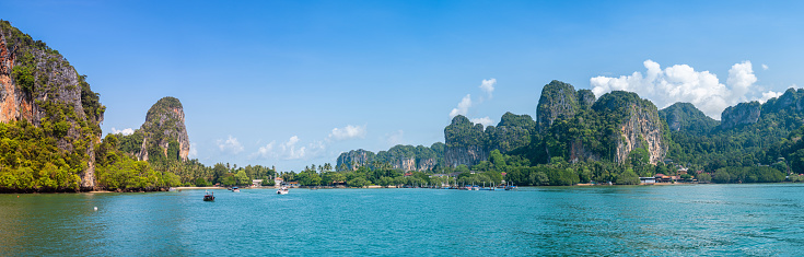 views of hong island coast in krabi province, accessible only by boat