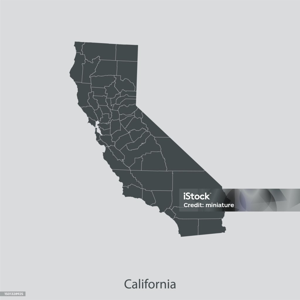 California Map. Simple California Map Stock Illustration - Download Image Now - Abstract ...